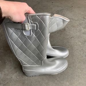 Silver Sperry Rainboots